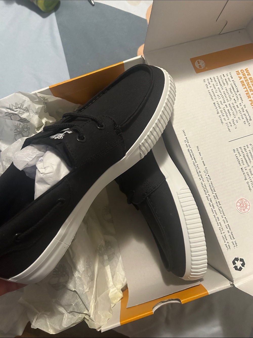 Timberland low lace sneaker black canvas